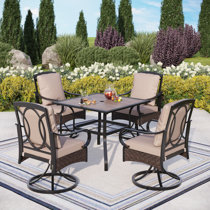 Wicker patio set online with umbrella